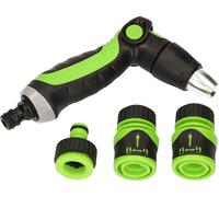 KOTARBAU® Kit de pulvérisation 4 pces pour tuyau d'arrosage 1/2'' ou 5/8'' Pistolet de pulvérisation Kit complet