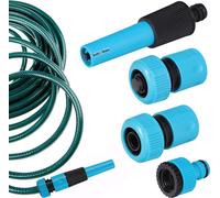 KOTARBAU® Kit de raccordement pour tuyau d'arrosage 4 pièces 3/4" PVC réglable Raccord rapide pour robinet Stop eau Raccords pour tuyau d'arrosage Raccord pour tuyau d'arrosage 3/4 pouces