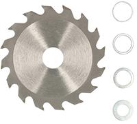 KOTARBAU® Lame de scie en carbure pour bois 16 dents Ø 125 mm + anneaux réducteurs