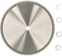 KOTARBAU® Lame de scie en carbure pour coupe de bois 100 dents 400 mm + bagues de réduction