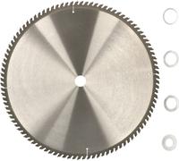 KOTARBAU® Lame de scie en carbure pour coupe de bois 100 dents 450 mm + bagues de réduction