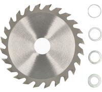 KOTARBAU® Lame de scie en carbure pour coupe de bois 24 dents Ø 125 mm + bagues de réduction