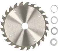 KOTARBAU® Lame de scie en carbure pour coupe de bois 24 dents Ø 180 mm + bagues de réduction