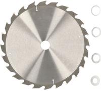 KOTARBAU® Lame de scie en carbure pour coupe de bois 24 dents 350 mm + bagues de réduction