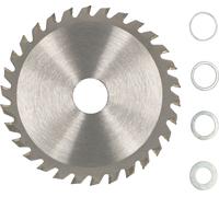 KOTARBAU® Lame de scie en carbure pour coupe de bois 30 dents 115 mm + bagues de réduction