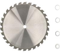 KOTARBAU® Lame de scie en carbure pour coupe de bois 30 dents 500 mm + bagues de réduction