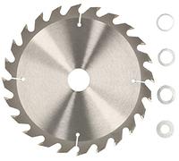 KOTARBAU® Lame de scie en métal dur pour coupe du bois 24 dents Ø 200 mm + bagues de réduction
