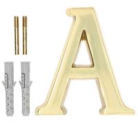 KOTARBAU® Lettre A en laiton de 10 cm pour maisons, colonies, hôtels, appartements, monuments pierres tombales 100 % laiton