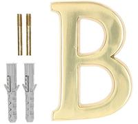 KOTARBAU® Lettre « B » en laiton 10 cm pour maisons, colonies, hôtels, appartements, monuments pierres tombales 100 % laiton