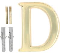 KOTARBAU® Lettre "D" en laiton 10 cm pour maisons, lotissements, hôtels, appartements, monuments Pierres tombales 100% laiton