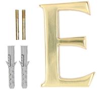 KOTARBAU® Lettre « E » en laiton 10 cm pour maisons, établissements, hôtels, appartements, monuments pierres tombales 100 % laiton