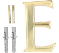 KOTARBAU® Lettre "E" en laiton 10 cm pour maisons, lotissements, hôtels, appartements, monuments Pierres tombales 100% laiton