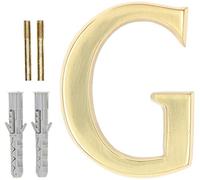 KOTARBAU® Lettre "G" en laiton 10 cm pour maisons, établissements, hôtels, appartements, monuments pierres tombales 100 % laiton