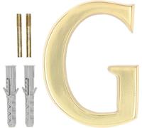 KOTARBAU® Lettre "G" en laiton 10 cm pour maisons, lotissements, hôtels, appartements, monuments Pierres tombales 100% laiton