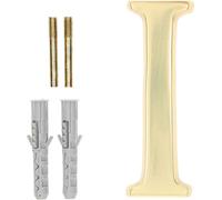 KOTARBAU® Lettre "I" en laiton 10 cm pour maisons, lotissements, hôtels, appartements, monuments Pierres tombales 100% laiton