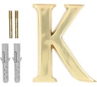 KOTARBAU® Lettre "K" en laiton 10 cm pour maisons, lotissements, hôtels, appartements, monuments Pierres tombales 100% laiton