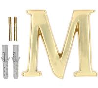 KOTARBAU® Lettre « M » en laiton 10 cm pour maisons, colonies, hôtels, appartements, monuments pierres tombales 100 % laiton