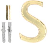 KOTARBAU® Lettre "S" en laiton 10 cm pour maisons lotissements hôtels appartements monuments pierres tombales 100% laiton