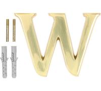 KOTARBAU® Lettre "W" en laiton 10 cm pour maisons lotissements hôtels appartements monuments pierres tombales 100% laiton