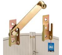 KOTARBAU® Loquet à levier pour volet 120 mm Verrou de volet Double porte Galvanisé Or