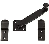 KOTARBAU® Loquet à Levier pour volet 140 mm Verrou de volet Double Porte Revêtement en Poudre Noir