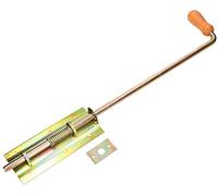 KOTARBAU® Loquet à ressort galvanisé - Largeur : 550/13 mm - Pour portail de garage - Avec poignée en bois