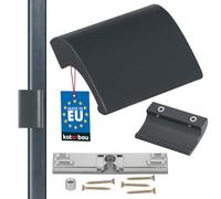 KOTARBAU Loquet de porte de balcon Poignée de porte de balcon en aluminium Poignée de porte de terrasse sûre pour fumeurs Aspect fermé Poignée universelle de tirage en coquille