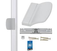 KOTARBAU Loqueteau de porte de balcon pratique, gris clair, sûr, pour fumeurs, terrasses, aspect de porte, universelle, gris clair