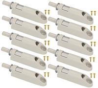 KOTARBAU® Lot de 10 amortisseurs pour portes de meubles avec adaptateur Gris Softclose pour meubles