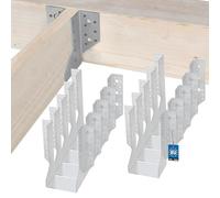 KOTARBAU® Lot de 10 connecteurs de poutres pour poutres en bois - Pour construction extérieure - Type A - 100 mm