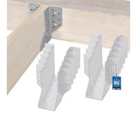 KOTARBAU® Lot de 10 connecteurs de poutres type A - 60 mm - Pour poutres en bois - Pour construction extérieure