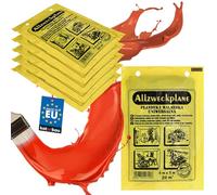 KOTARBAU® Lot De 10 Film De Protection Épais - 4 x 5 m - Gris - Bâche Peinture Sol Robuste - Bâche Plastique Protection Rénovation - Couverture