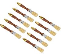 KOTARBAU® Lot de 10 Pinceaux Pinceau 1 '' 25 mm Verni Anglais pour Peintures Huile Vernis Pinceau en Bois Professionnel Nécessaire Lors De La Rénovation