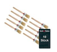 KOTARBAU® Lot de 10 pinceaux ronds x mm - Pour travaux de rénovation (30 mm)