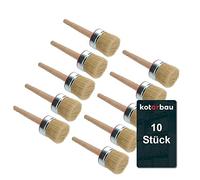 KOTARBAU® Lot de 10 pinceaux ronds x mm - Pour travaux de rénovation (70 mm)