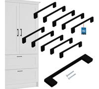 KOTARBAU® Lot de 10 poignées de meuble noir 148 mm Poignées de meuble ZnAl Poignées d'armoire Poignées d'armoires de cuisine Poignées de tiroir Poignées de meuble Poignées d'armoire de cuisine Poignée