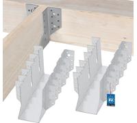 KOTARBAU® Lot de 10 sabots de poutre type A 80 mm Raccord de poutre en bois Raccord de poutre pour construction extérieure