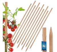KOTARBAU® Lot de 10 tuteurs de tomates de 80 cm - Poteaux en bois pointus - Support pour plantes - Support de clôture - Tuteurs de plantes pour stabiliser les plantes
