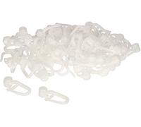 KOTARBAU® Lot de 100 crochets de rideaux pour rail en PVC