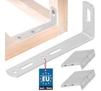 KOTARBAU® Lot de 100 fixations murales en acier galvanisé - Sécurité anti-basculement - Équerre de montage - 90 x 35 x 15 mm