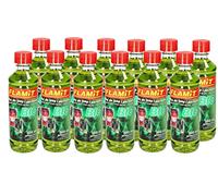 KOTARBAU® Lot de 12 flacons à pétrole pour lampes à huile 500 ml d'huile pour torches de jardin (vert bio)