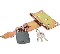 KOTARBAU® Lot de 190 cadenas et cadenas galvanisés Jaune massif pour portes et portails