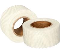 KOTARBAU Lot de 2 bandes couvre-joints 50 mm x 20 m en fibre de verre pour plaques de plâtre cartonnées