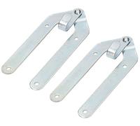 KOTARBAU® Lot de 2 bandes d'échelle avec crochets, charnière galvanisée, bande d'échelle, ouverture à 180 °, qualité supérieure