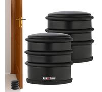 KOTARBAU® Lot de 2 Butoirs de porte pour portes Dégagés Butoir de porte Haut Noir