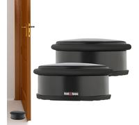 KOTARBAU® Lot de 2 Butoirs de porte pour portes Dégagés Butoir de porte Bas Noir