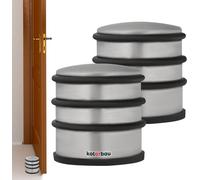 KOTARBAU® Lot de 2 Butoirs de porte pour portes Dégagés Butoir de porte Haut Argent