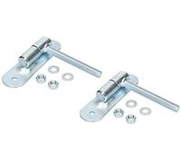 KOTARBAU Lot de 2 charnières de portail - Diamètre : 27 mm - M16 - Réglable sur boule - Avec plaque à visser - Charnière suspendue - Plaque de fixation