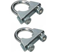 KOTARBAU® Lot de 2 colliers à étrier 26 mm Collier pour tuyau d'échappement Collier à étrier pour tuyau Boulon en U pour montage d'antennes Tubes Mâts Collier universel pour raccords de tuyaux
