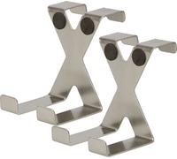 KOTARBAU® Lot de 2 crochets de porte en acier inoxydable en forme de X Crochets de vestiaire pour portes